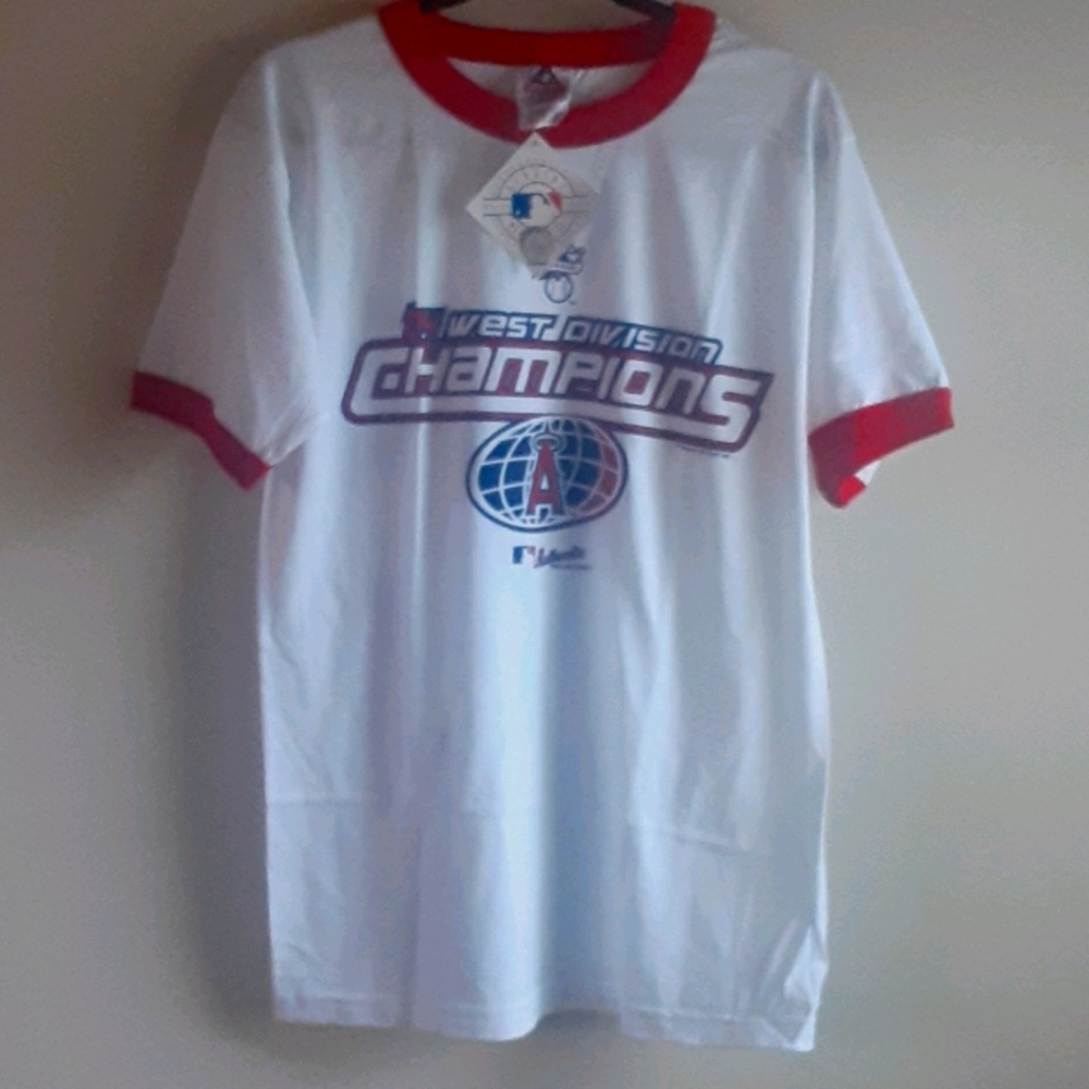 Los Angeles Angels Mens t shirt sz M white red